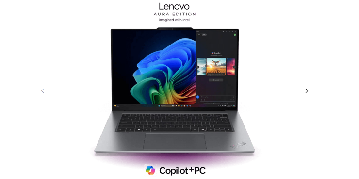 Lenovo(レノボ)公式サイトのThinkPad X9 14 Gen 1 Aura Editionのスクリーンショット。
